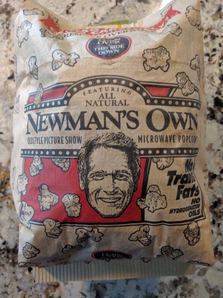 Newman's Own OldStyle Picture Show Microwave Popcorn Bag