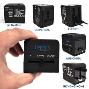 Ceptics UP-9KU International Plug Adapter