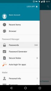 Dashlane Android App - Password Manager