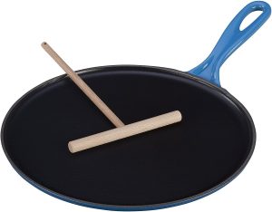 Le Creuset enameled cast iron 10-2/3 inch crepe pan