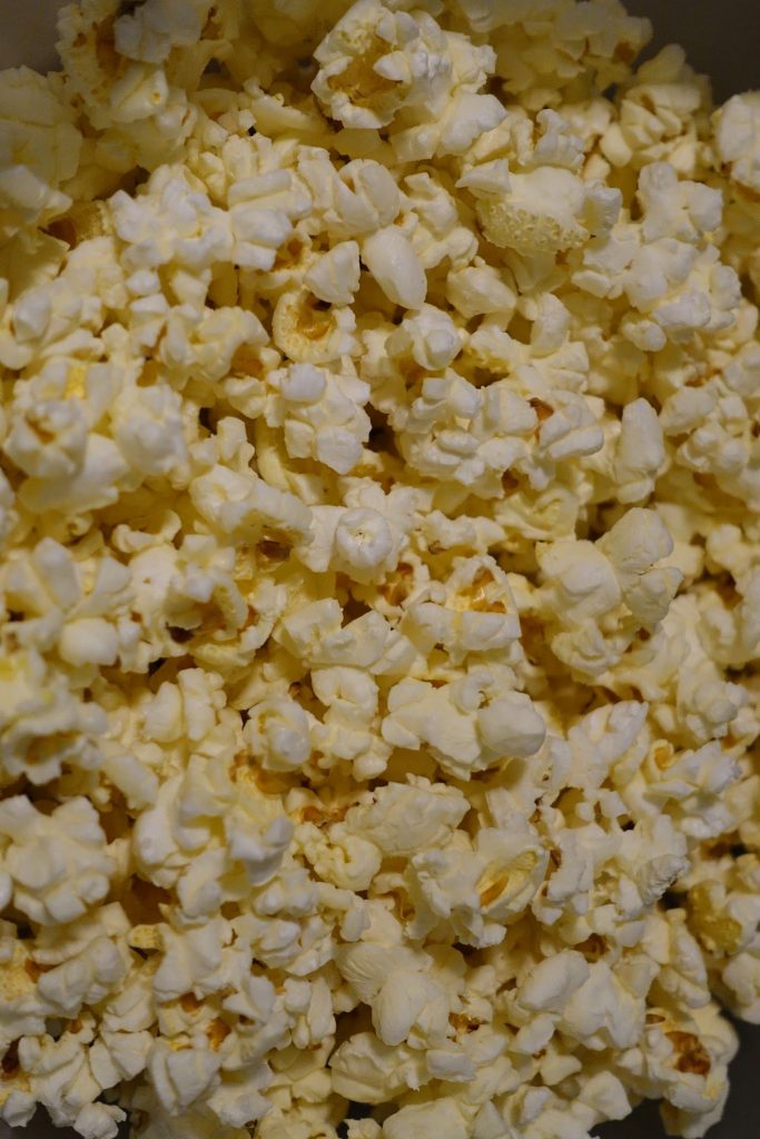 Kirkland Signature Microwave Popcorn close up