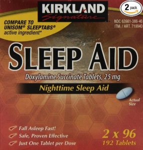 Kirkland Signature Sleep Aid Doxylamine Succinate Tablets