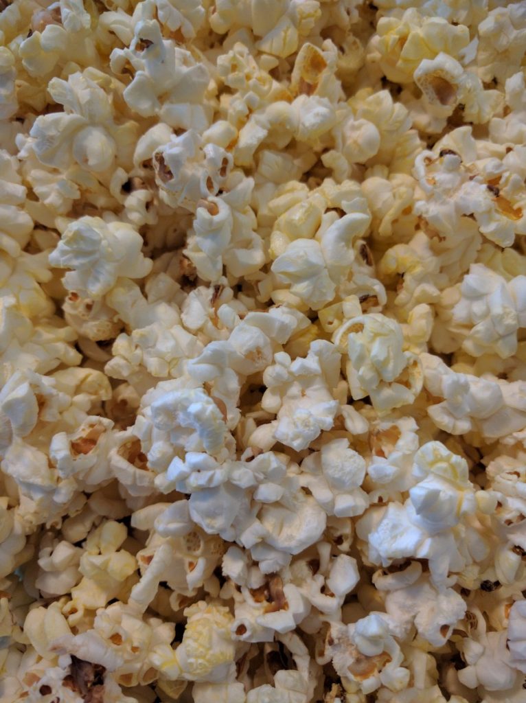 Newman's Own OldStyle Picture Show Microwave Popcorn close up
