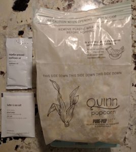 Quinn Microwave Popcorn Bag and Seasoning Pouch